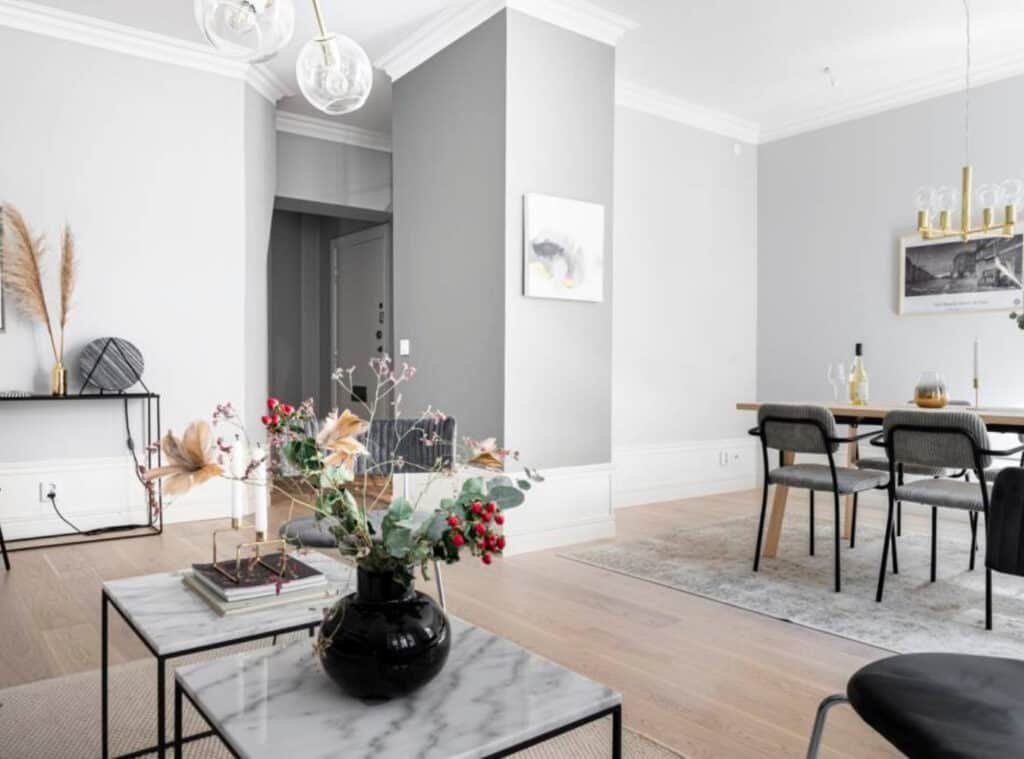 Invändig renovering och målning i Gamla Väster Malmö utförd av Malmö Måleri och Kakel.